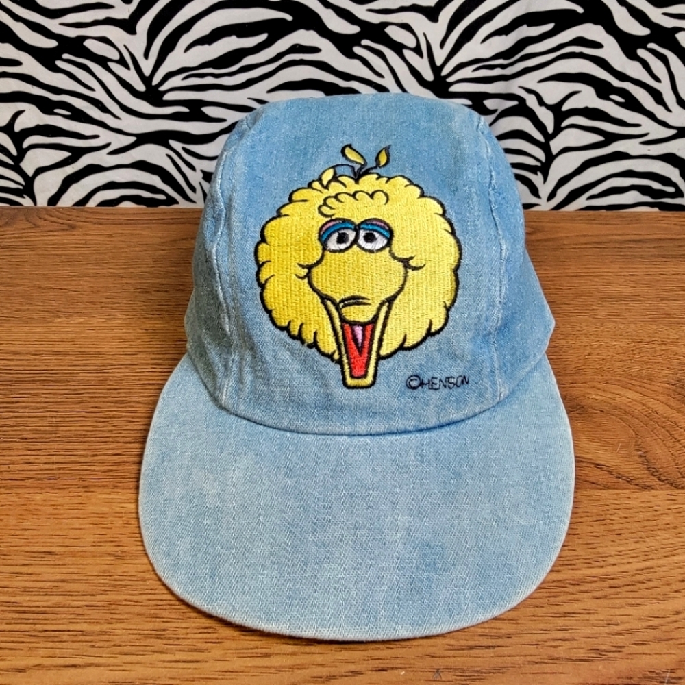 Vintage Youth Denim Big Bird Sesame Street Hat